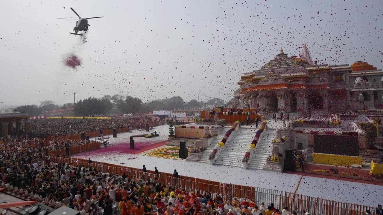 Indian PM Modi leads consecration of temple in Ayodhya