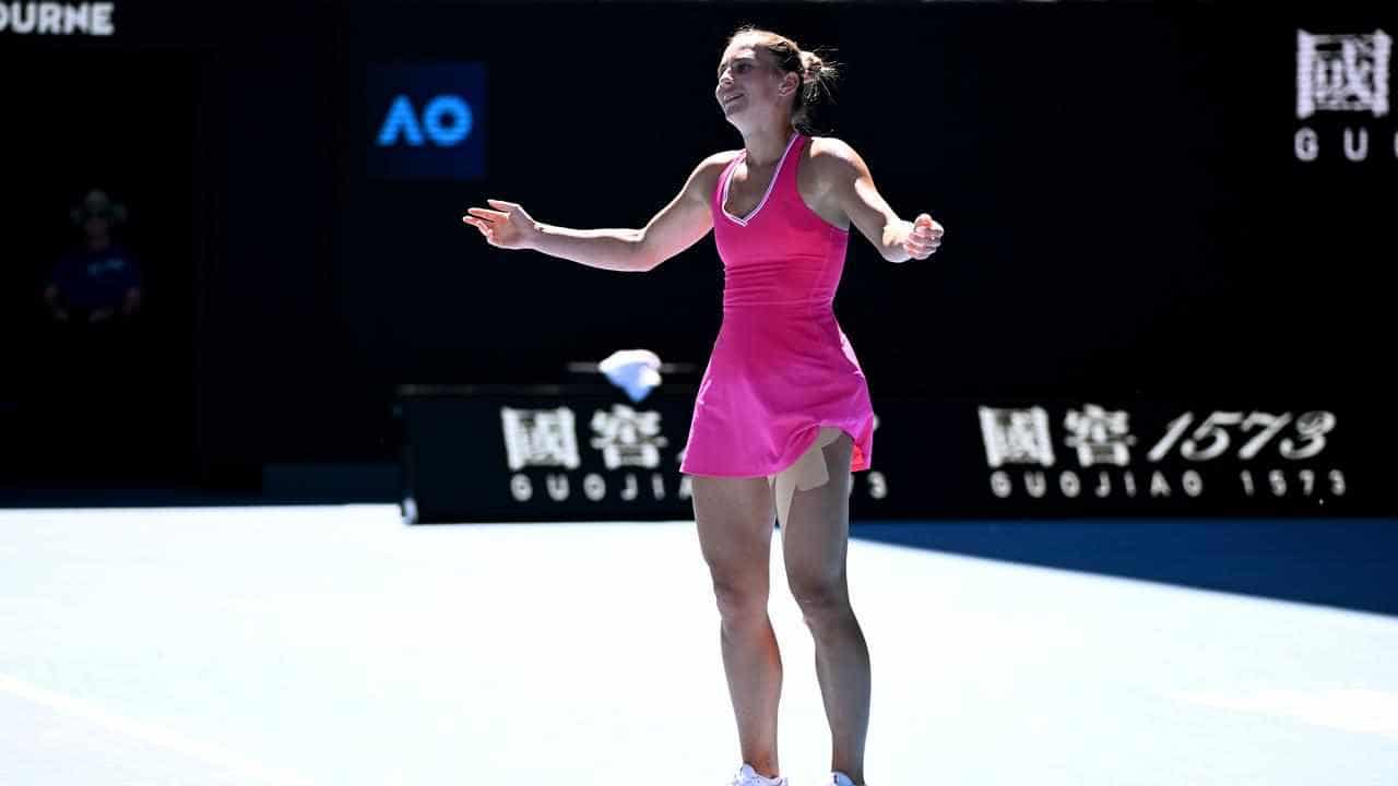 Kostyuk hopes her Open run helps and heartens Ukraine