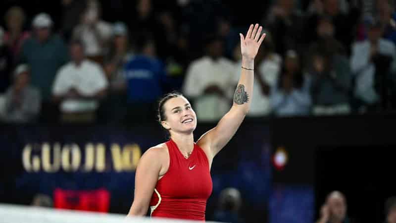 Sabalenka to face Zheng in Australian Open final