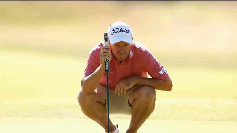 Local lad Martin a shot from the lead at Vic Open