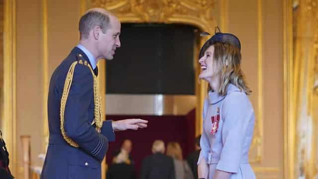 Prince William back to work as Charles and Harry meet