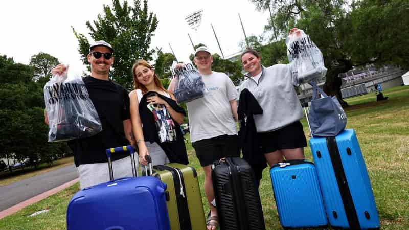 Swifties splurge on merch at the MCG ahead of Eras Tour