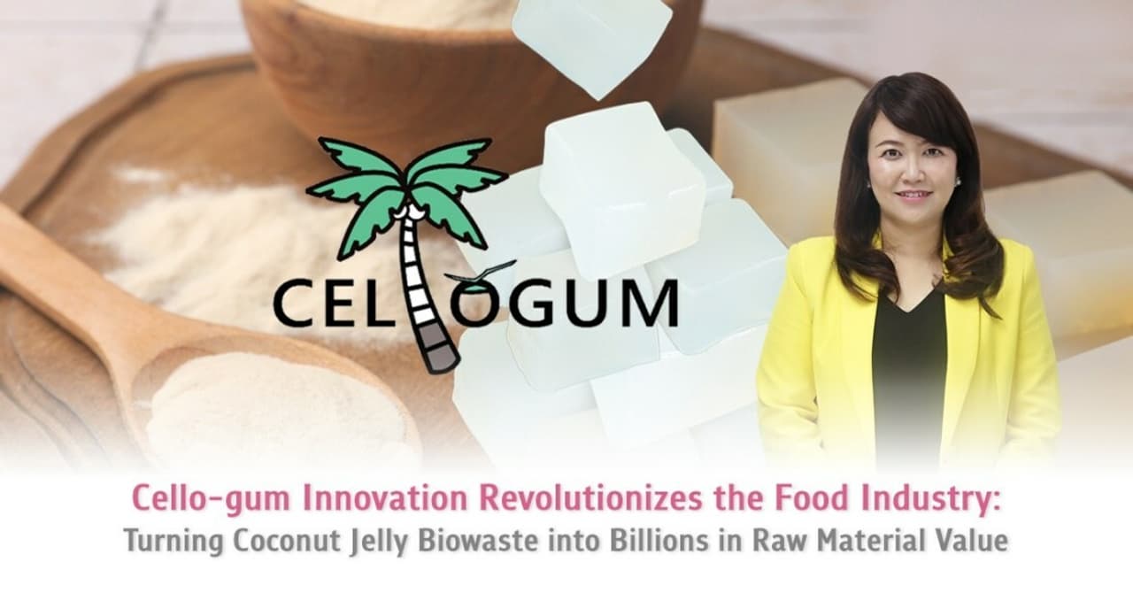 Cello-gum Innovation Revolutionizes the Food Industry: Turning Coconut Jelly Biowaste into Billions in Raw Material Value