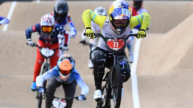 Saya's silver lining in BMX Olympic dress rehearsal