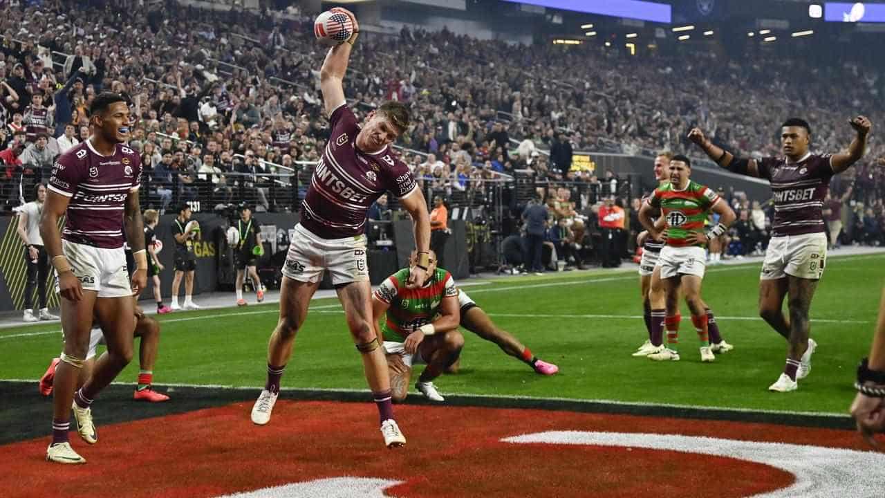 Manly put on second-half show to beat Souths in Vegas