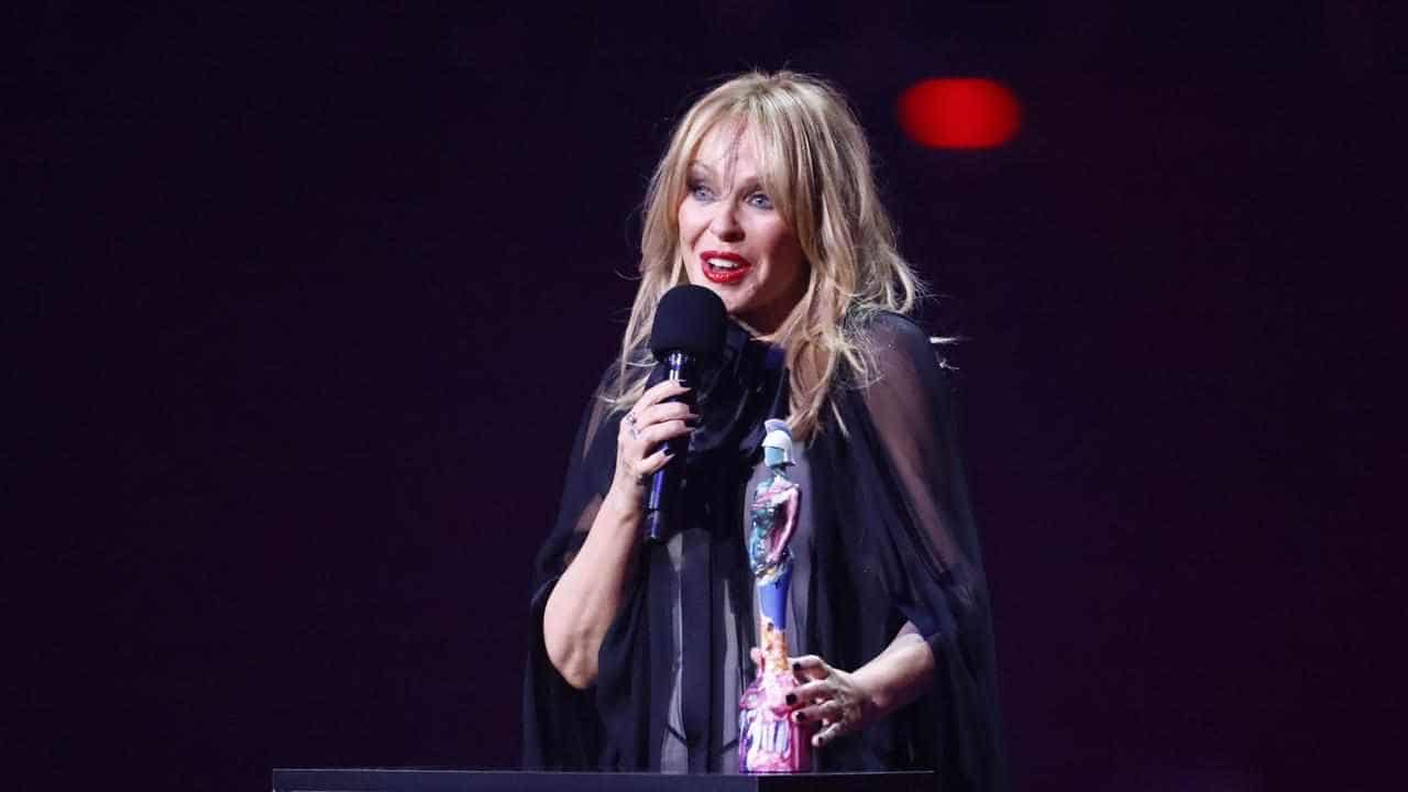 Kylie Minogue honoured with BRIT Award global icon gong