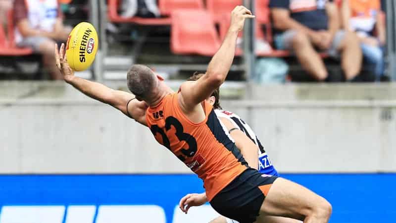 Hogan fires Giants to AFL win over Kangaroos