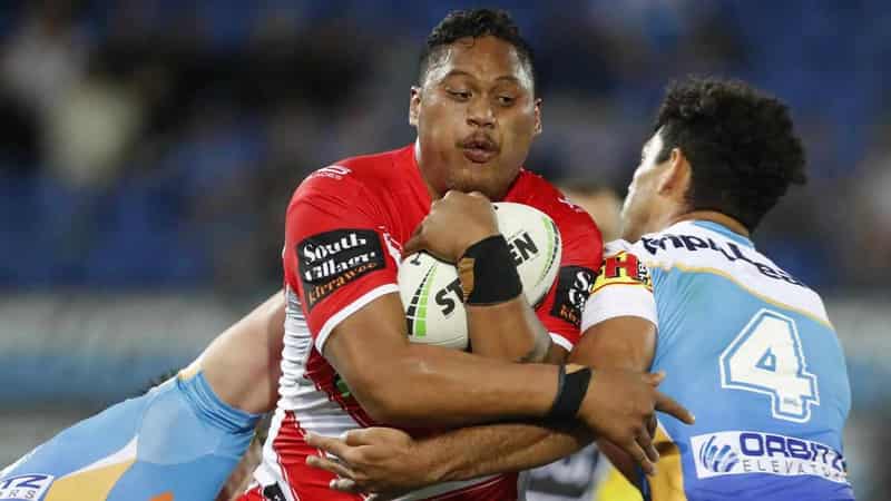 Leilua 'itching' for first game for Dragons since 2019