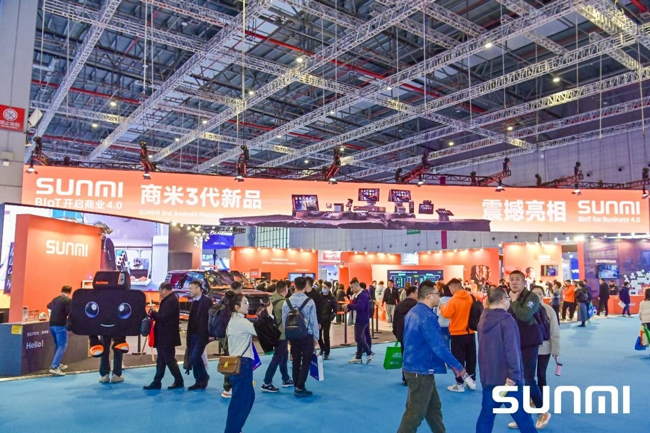 SUNMI's 3rd generation flagship products shine at CHINASHOP 2024, joining hands with numerous partners to create new business scenarios
