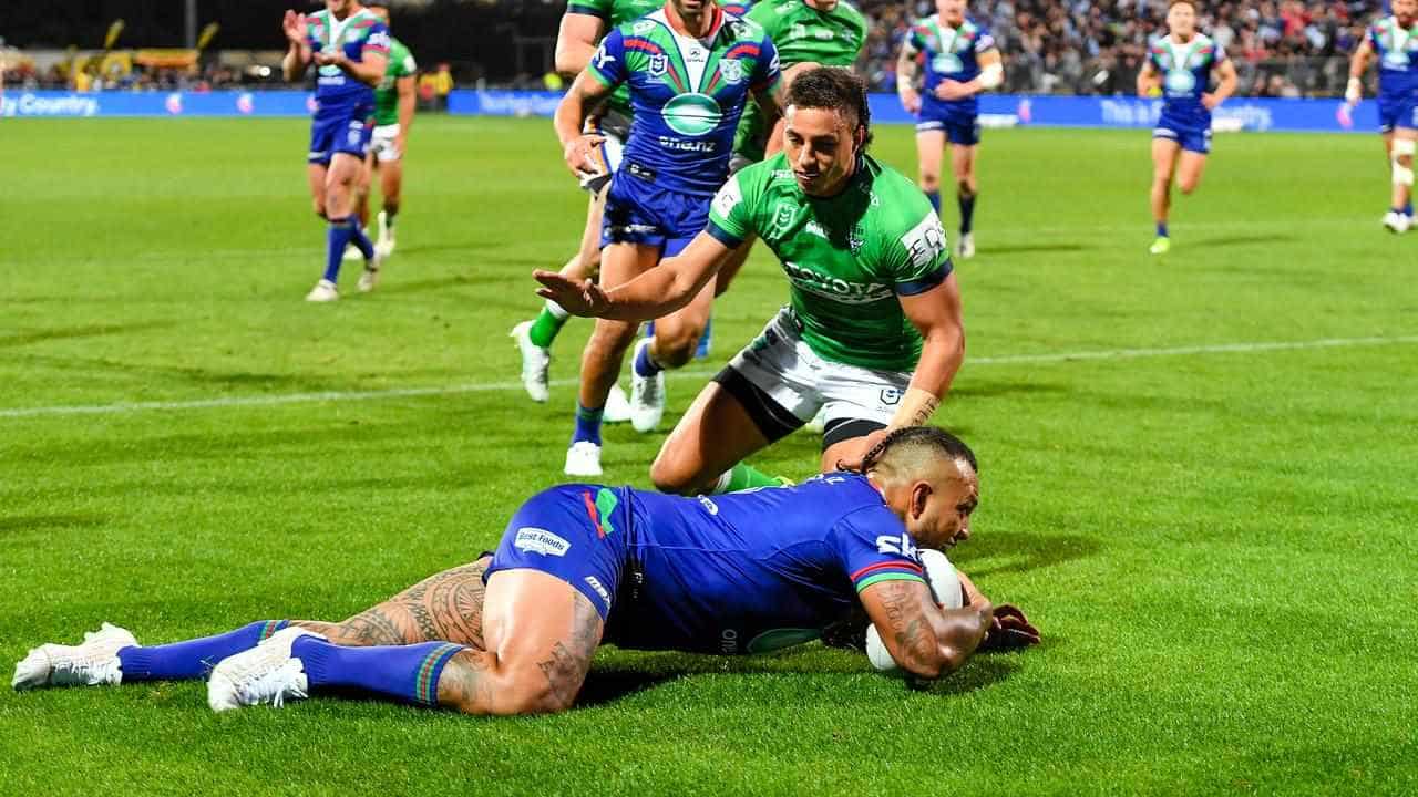 Warriors hold out Raiders for first win of NRL season