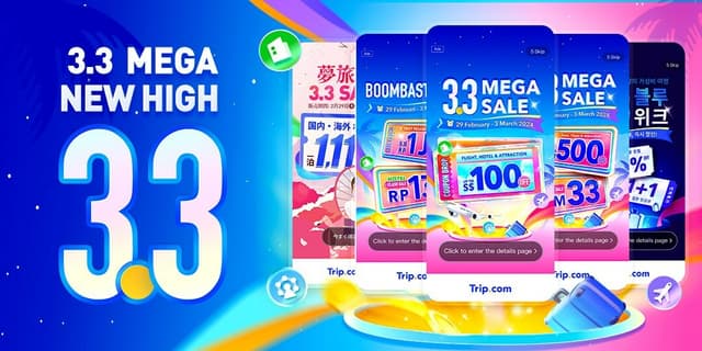 Trip.com's Global 3.3 Promotion Sees Record Success in Asia and Europe