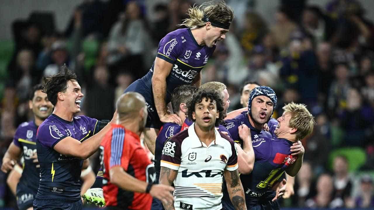 Storm roar home to deny Broncos in Melbourne thriller