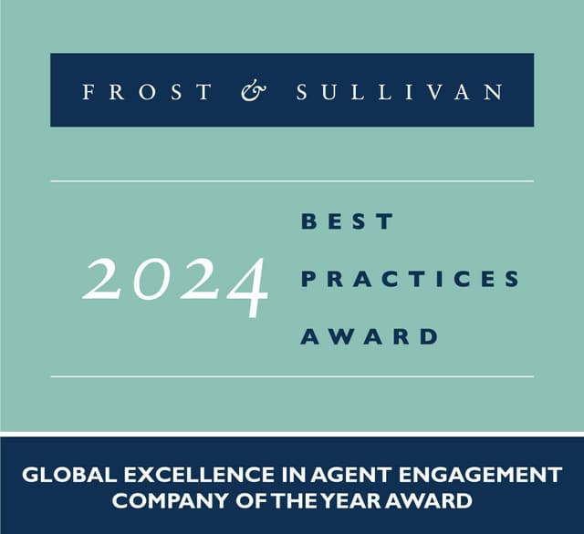 Teleperformance Recognized with Frost & Sullivan's 2024 Global Company of the Year Award for Enhancing Agent Engagement with the Latest AI Technologies