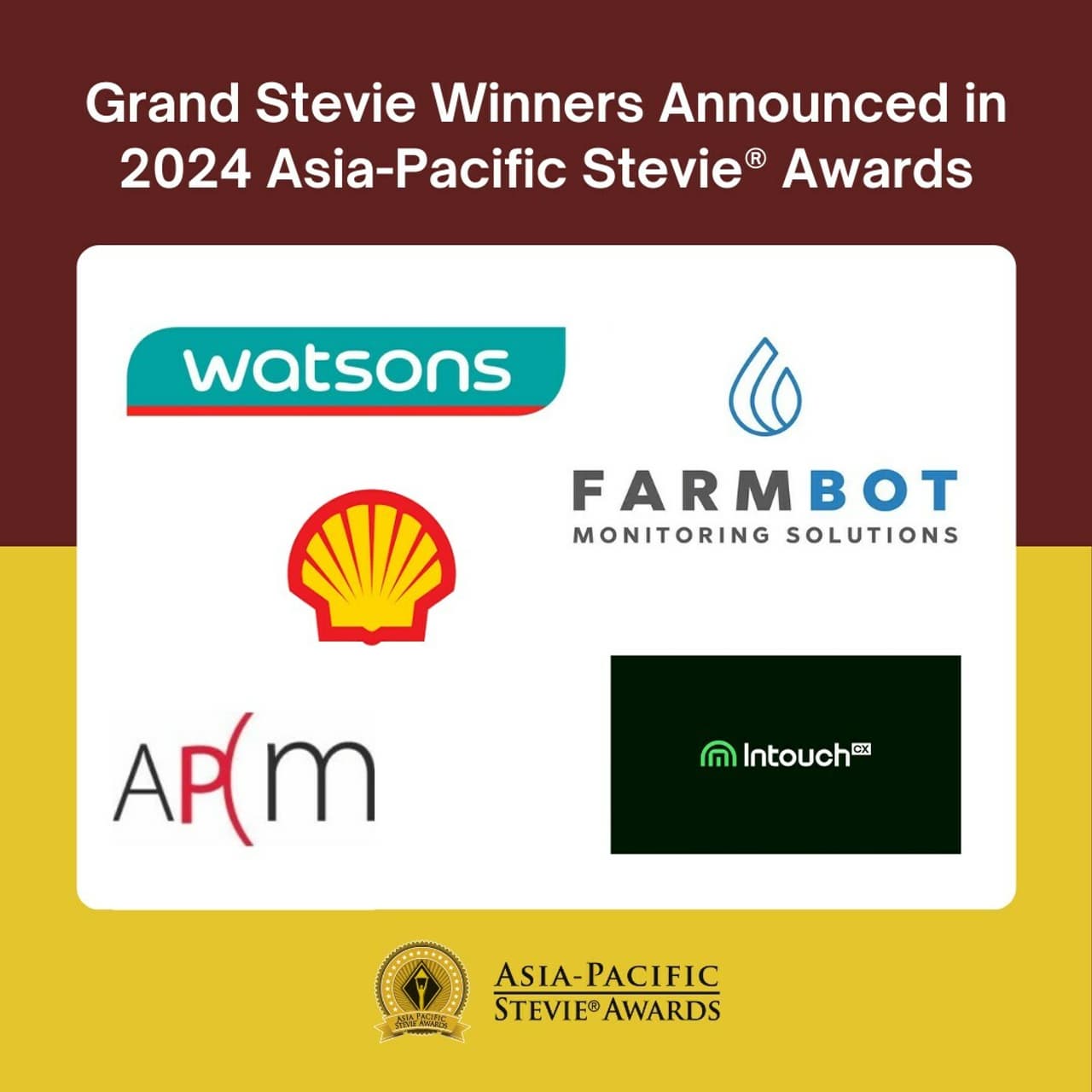 Grand Stevie Winners Announced in 2024 Asia-Pacific Stevie® Awards