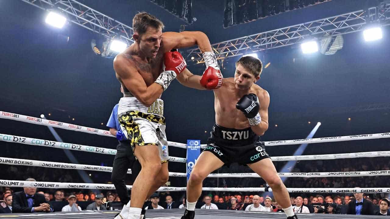 Nikita Tszyu wins but taken 10 rounds for first time