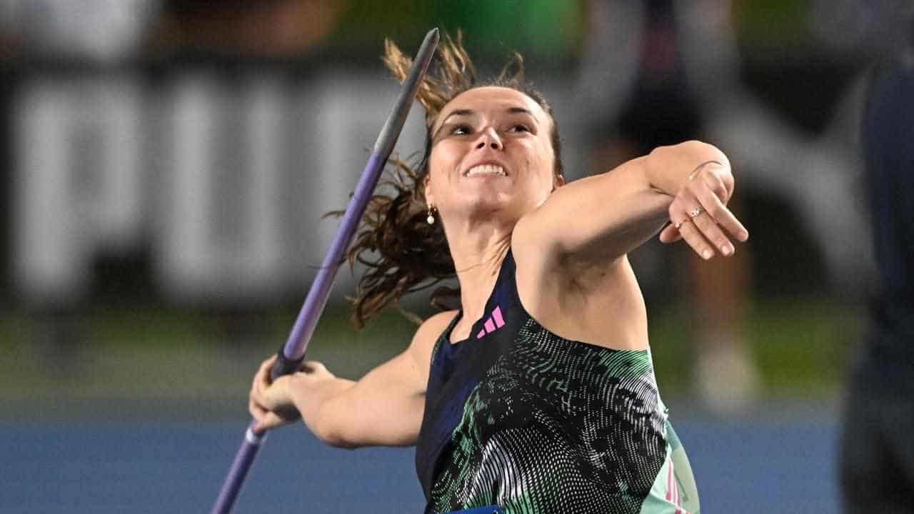 Doctor Little flying in opening Diamond League javelin