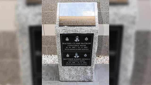 Memorial unveiled to honour ambushed police officers