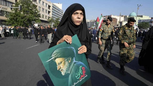 Iran's Supreme Leader leads prayers at Raisi funeral