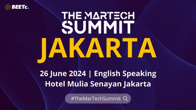 Launching | The MarTech Summit Jakarta, taking place on 26 June 2024