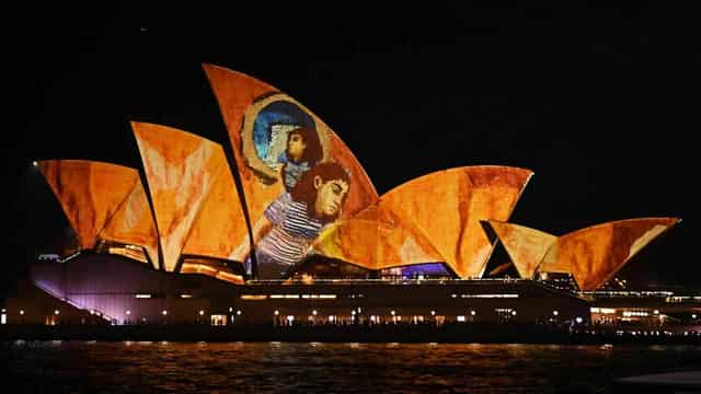 Sydney Opera House illuminated with art for Vivid