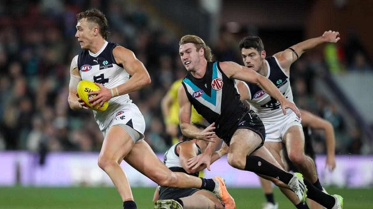 Cripps helps fast-finishing Carlton down Port Adelaide