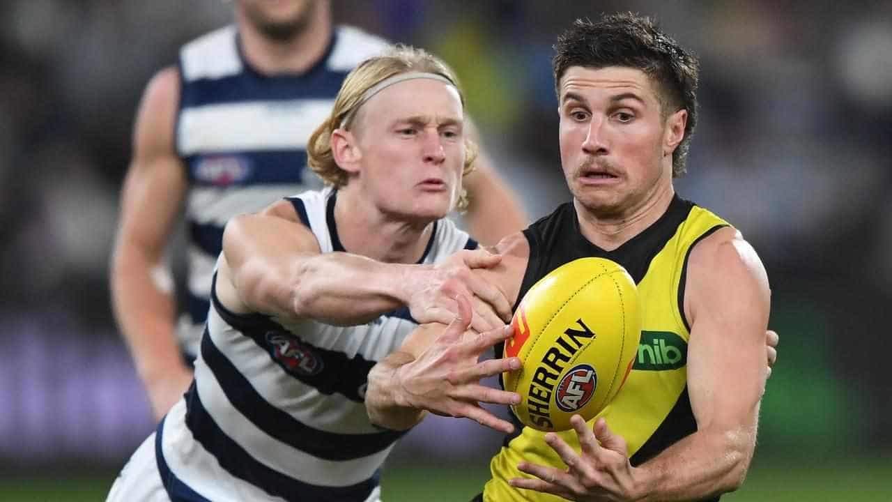 Sloppy Geelong charge home to survive Richmond scare