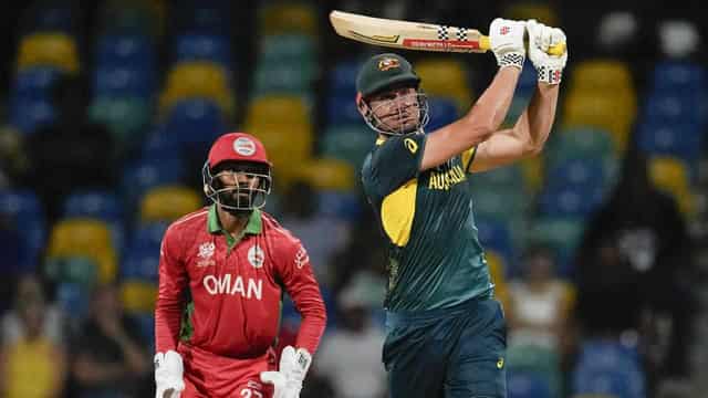 Stoinis fires in Australia's T20 World Cup win v Oman