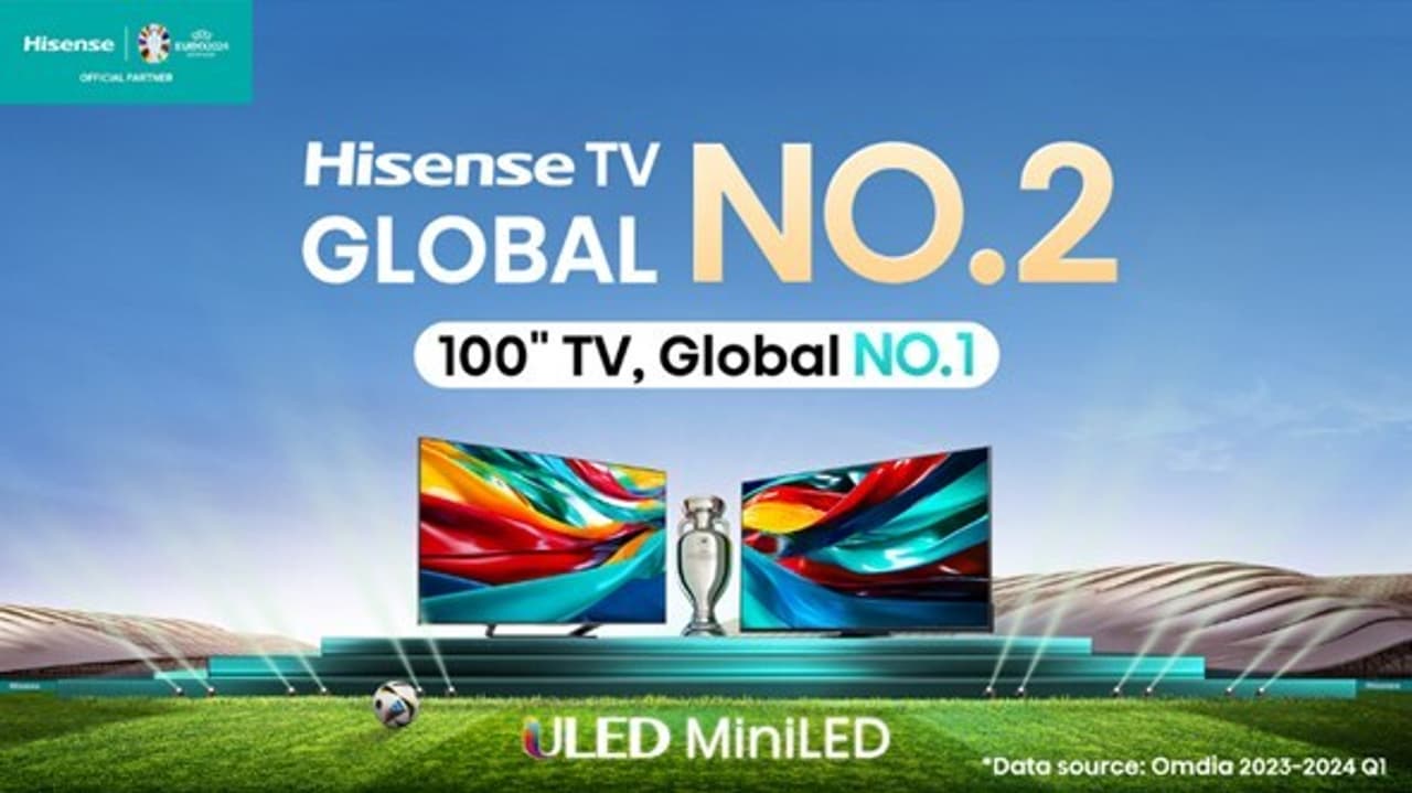 Hisense TV Ranked No. 2 Globally in Q1 2024