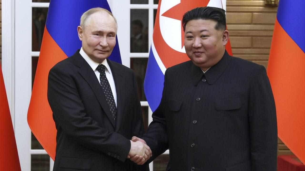 Putin signs partnership pact with Kim on N.Korea visit