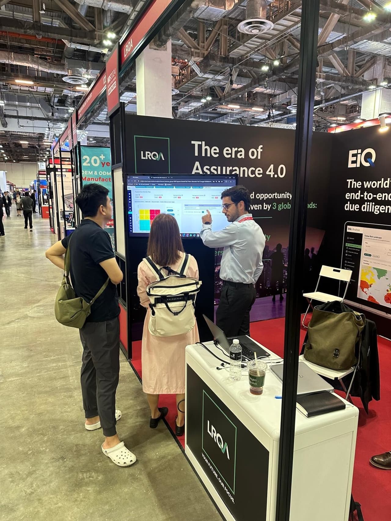 LRQA showcases its EiQ platform at NRF 2024, making a significant impact