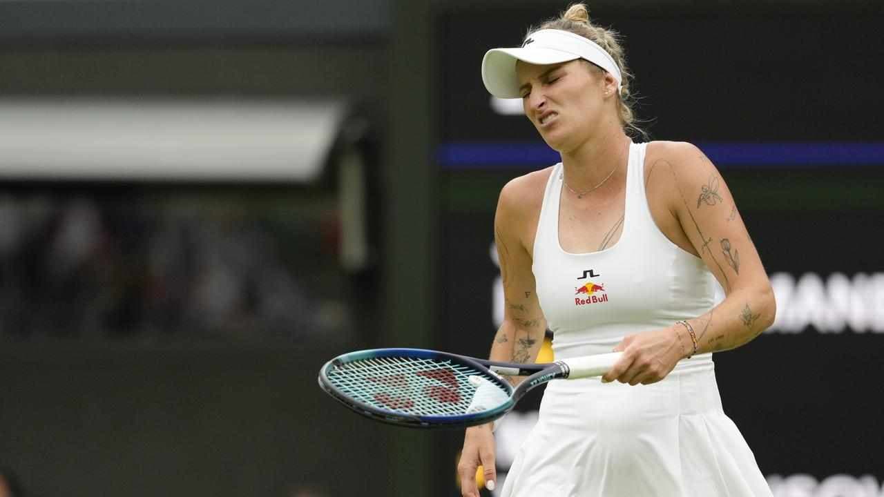 Holder Vondrousova falls at first hurdle at Wimbledon