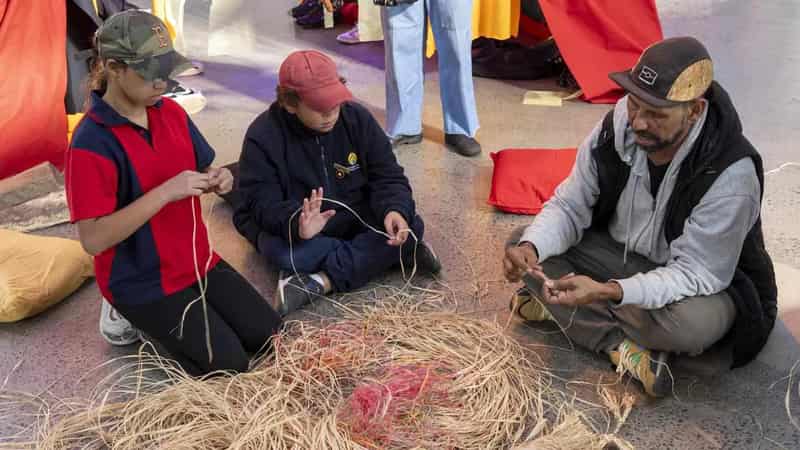 Students help keep the Blak fire burning through art