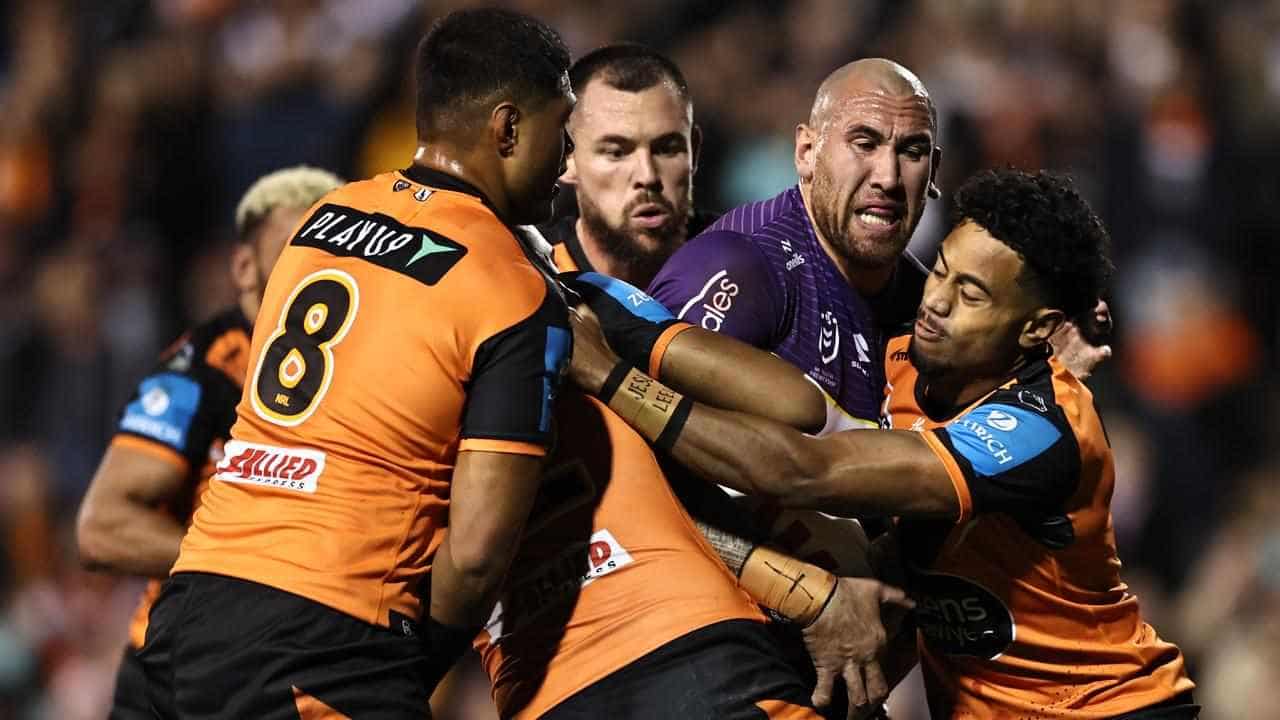 Storm weather Asofa-Solomona blow to tame Tigers