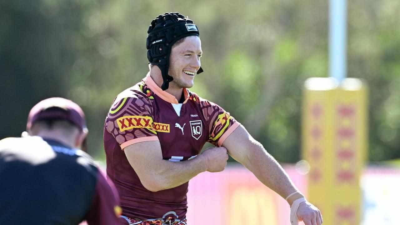 Headgear Harry: Grant trains in Maroons' decider boost