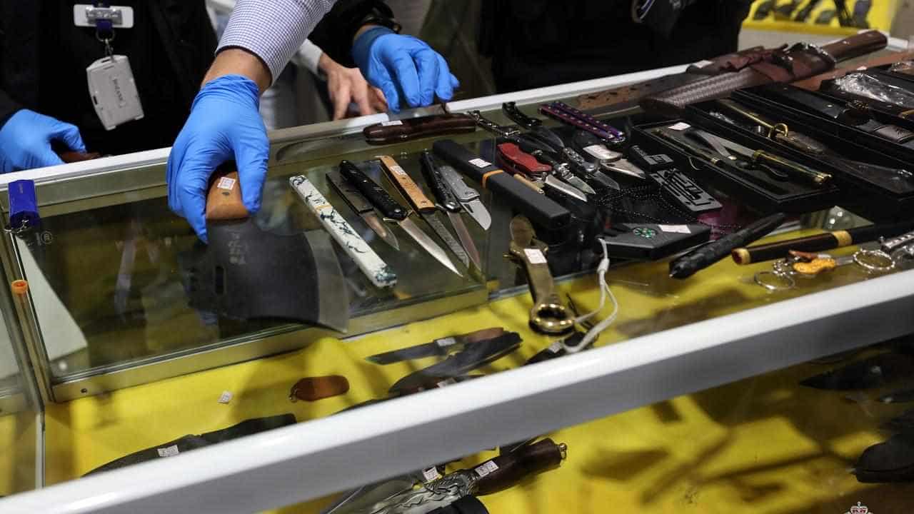 Two charged after 300 weapons seized in knife crackdown