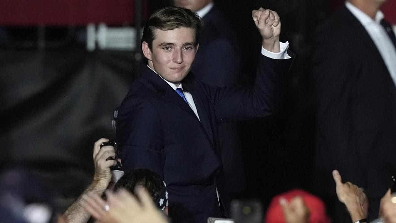 Old picture of Trump's teenage son used in latest shooting claim