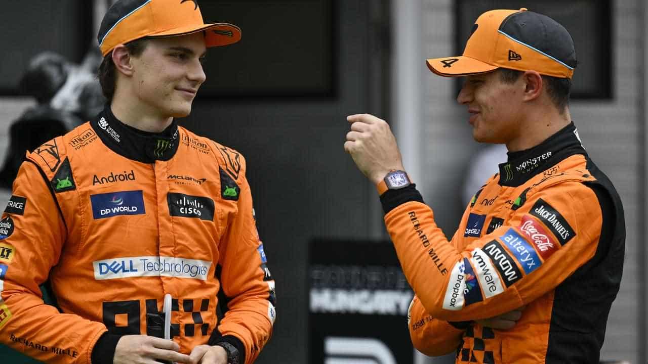 Norris and Piastri on pole as McLaren take charge