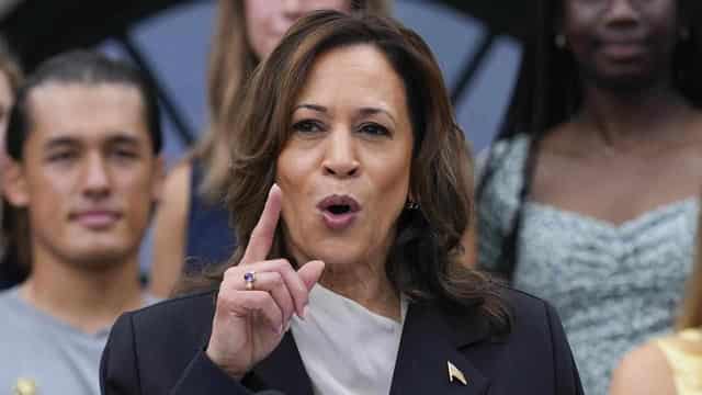 Harris rallies supporters as she vows to take on Trump