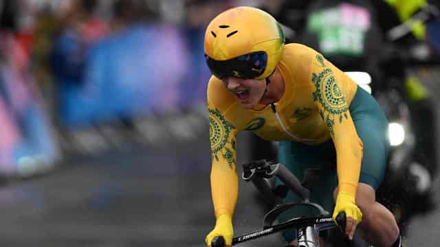 Brown dominates for gold in Olympic time trial