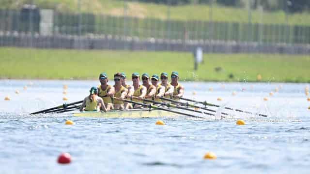 Australian eight face tough test to secure first gold