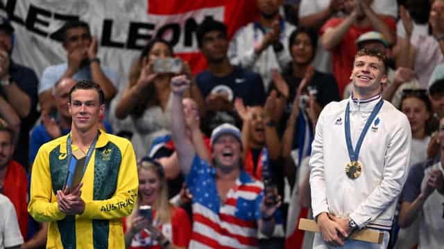 Australian swim silver medallist hails French hero