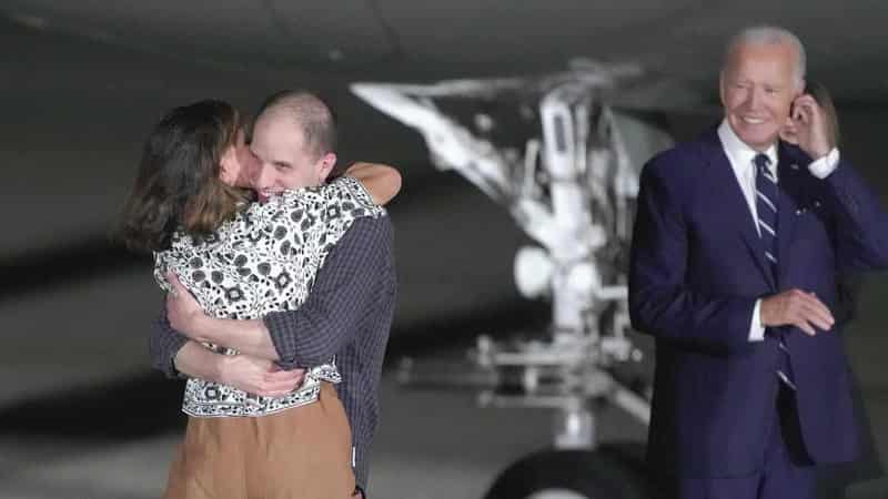 US prisoners released from Russia back on home soil