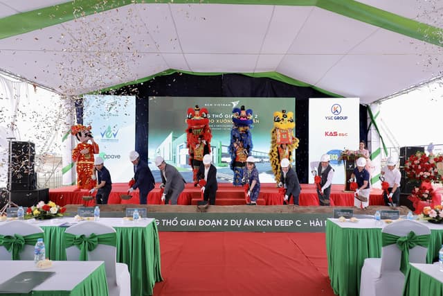 KCN Vietnam Broke Ground For The Second Phase of "KCN DEEP C - Hai Phong", Supports The City To Draw More FDI Flow For Logistics Sector