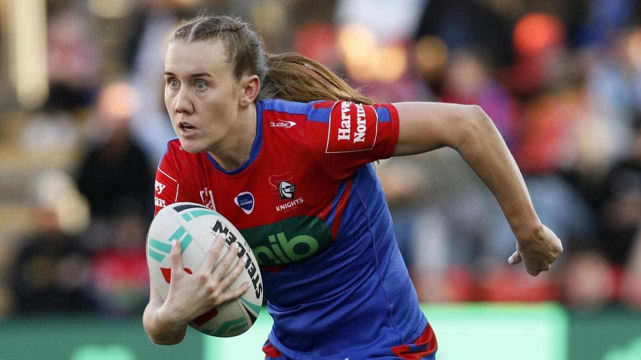 Late penalty try gives Knights NRLW win over Raiders