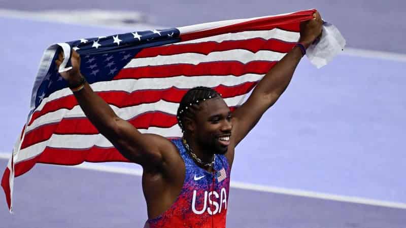 American Noah Lyles takes gold in 100 metre thriller