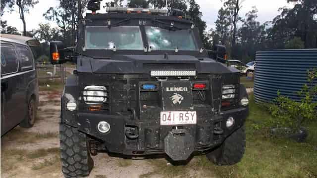 Volley of gunfire 'rocked' heavily armoured cop vehicle