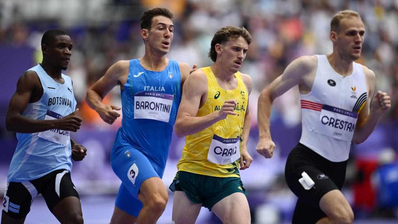 Peyton Craig runs personal best in Olympic 800m semi