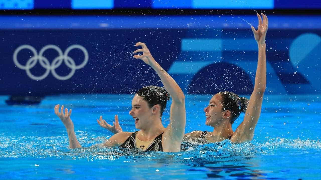 Aussie duet 14th at halfway point of artistic swimming