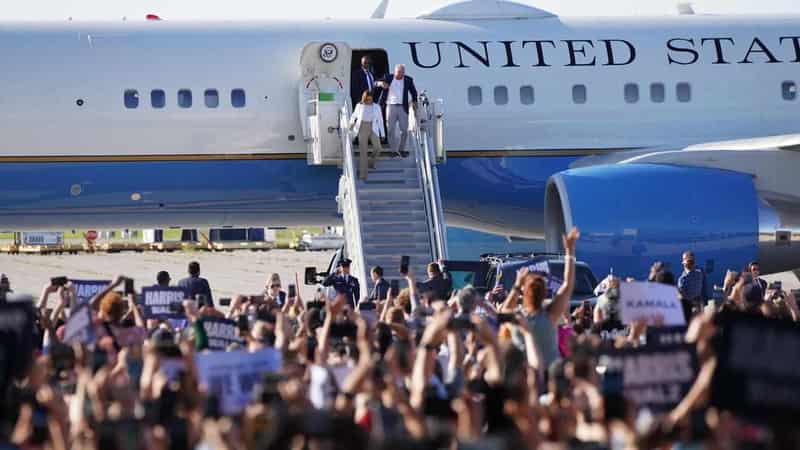 US candidate Kamala Harris's rally crowd photos not altered with AI