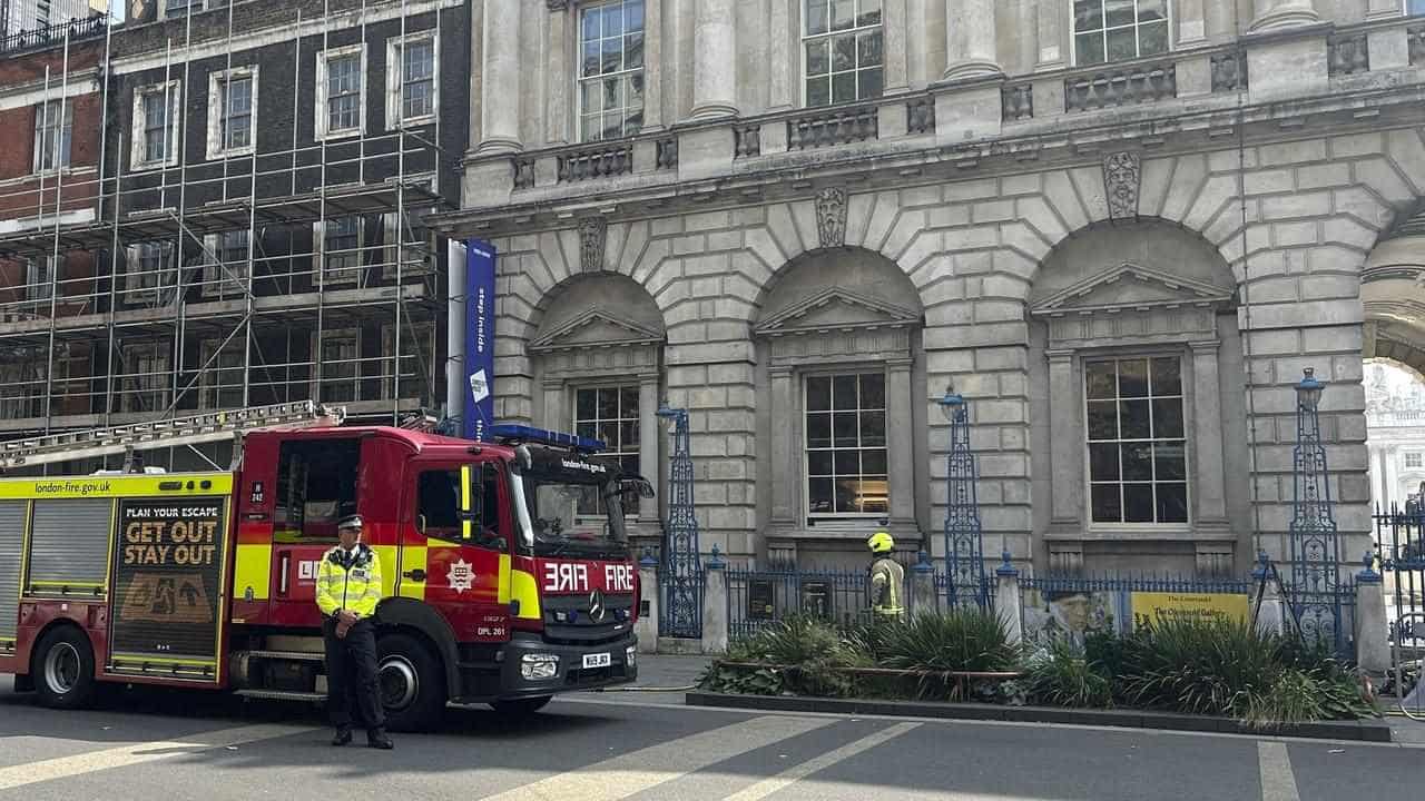 Art safe as fire hits London's historic Somerset House